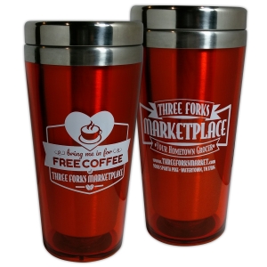 16oz Acrylic Tumbler | Three Forks Marketplace  Free Coffee Tumbler